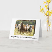 **50ste VERJAARDAG** LEUKE TIJDPAARDEN HEBBEN EEN Kaart (Gele Bloem)