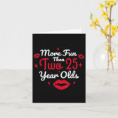 50ste verjaardag leuker dan twee 25 jaar oud grapp kaart (Gele Bloem)