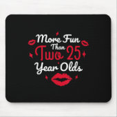 50ste verjaardag leuker dan twee 25 jaar oud grapp muismat (Voorkant)