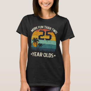 50ste verjaardag leuker dan twee 25 jaar oud grapp t-shirt