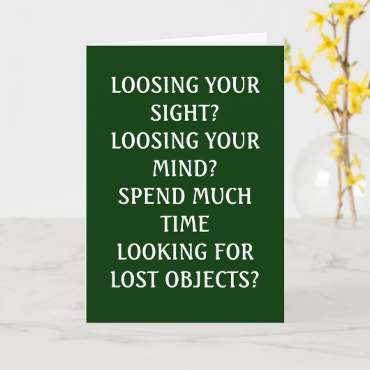 50ste VERJAARDAG LOGICA Kaart (Gele Bloem)