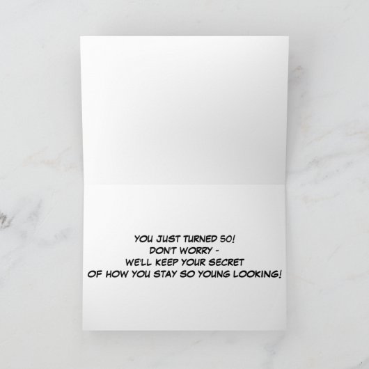 **50ste VERJAARDAG?** MAAK JE GEEN ZORGEN DAT WE H Kaart (Binnen)