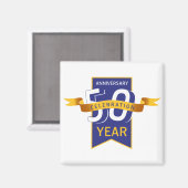 50ste verjaardag magneet (Voorkant / Achterkant)