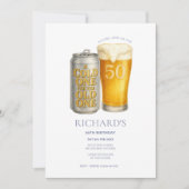 50ste verjaardag Man, koude voor de oude Kaart (Voorkant)