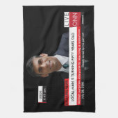 50ste Verjaardag Mannen Grappige TV Nieuws 40ste 6 Theedoek (Verticaal)