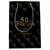 50ste verjaardag  medium cadeauzakje (Voorkant)