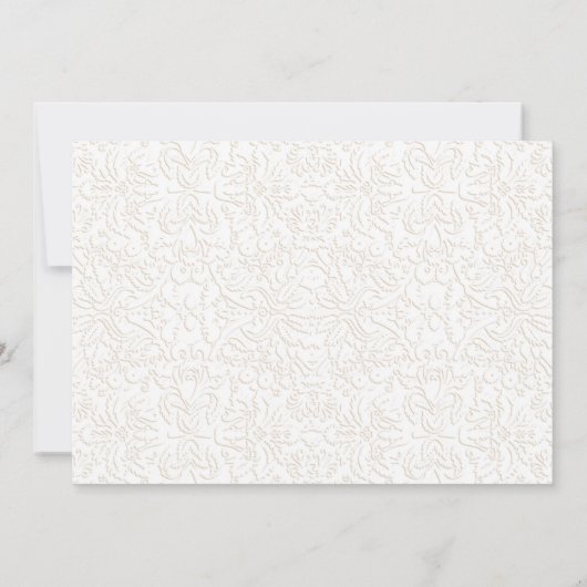 50ste verjaardag met foto - Elegant goud wit Kaart (Achterkant)