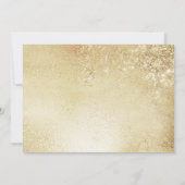 50ste verjaardag met foto - Goud Kaart (Achterkant)