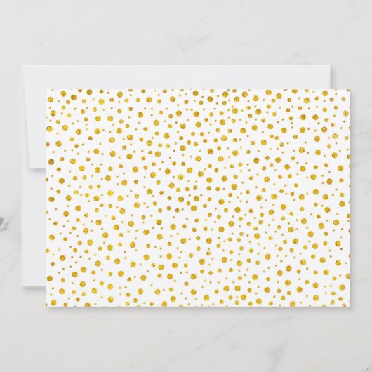 50ste verjaardag met foto - Witte goud Kaart (Achterkant)