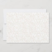 50ste verjaardag met foto - Witte goud paars Kaart (Achterkant)