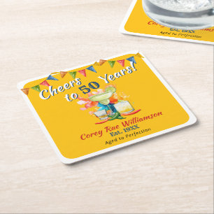 50ste verjaardag Mexicaanse Fiesta 50 jaar Kartonnen Onderzetters