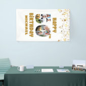 50ste verjaardag nummer 50 Fotocollage 8 Afbeeldin Spandoek (Beurs)