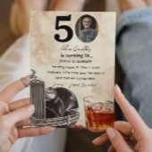 50ste verjaardag | Old Timer Car & Whiskey Kaart