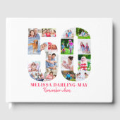 50ste verjaardag Onthoud wanneer ... Roze Fotocoll Gastenboek (Voorkant)