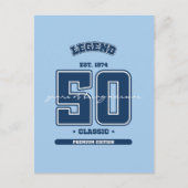 50ste verjaardag opgericht in 1974 briefkaart (Voorkant)