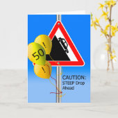 50ste verjaardag over de heuvelplaat, Caution Ball Kaart (Gele Bloem)
