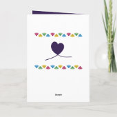 50ste verjaardag Paars van de meest verbluffende k Kaart (Achterkant)