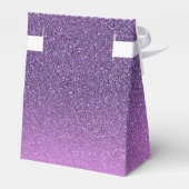 50ste verjaardag paarse roze diamanten glitter bedankdoosjes (Achterkant)