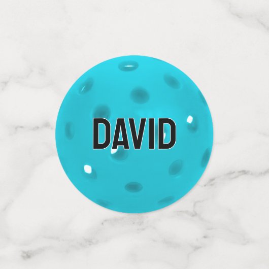 50ste verjaardag Pickleballs Confetti (Kleine voorkant)