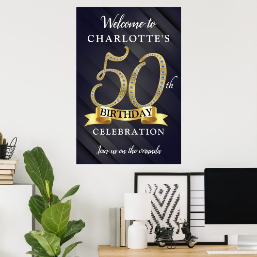 50ste verjaardag poster (Thuiskantoor)