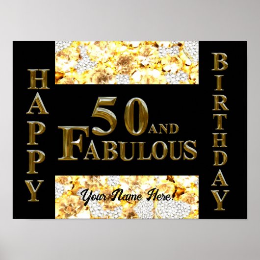 50ste verjaardag  poster (Voorkant)