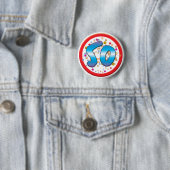 50ste verjaardag ronde button 5,7 cm (In situ)