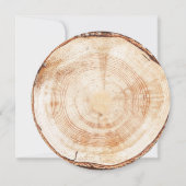 50ste verjaardag Rustic Huwelijk Template Kaart (Achterkant)