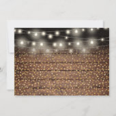 50ste verjaardag Rustieke Gouden Hartjes Trouwfoto Kaart (Achterkant)