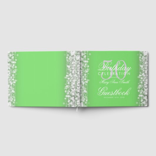 50ste verjaardag Sage & Silver Gastenboek (Volledig)