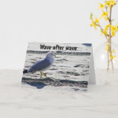 **50ste VERJAARDAG** SEAGULL HUMOR Kaart (Gele Bloem)