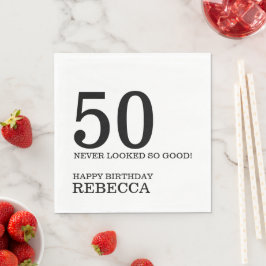 50ste verjaardag servet