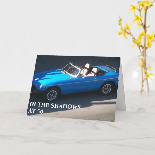 ***50ste VERJAARDAG*** SHINE BABY SHINE Kaart (Gele Bloem)