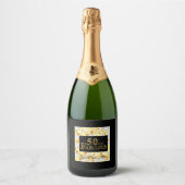 50ste verjaardag sparkling wijnetiket (Voorkant)