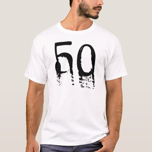 50ste verjaardag t-shirt (Voorkant)
