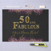 50ste verjaardag  tissuepapier (Craft)