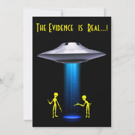 50ste verjaardag 👽 UFO Alien Abduction Party Kaart