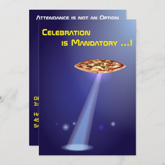 50ste verjaardag 👽 UFO buitenaardse ontvoering Kaart (Voorkant / Achterkant)