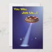 50ste verjaardag 👽 UFO buitenaardse ontvoering Kaart (Voorkant)