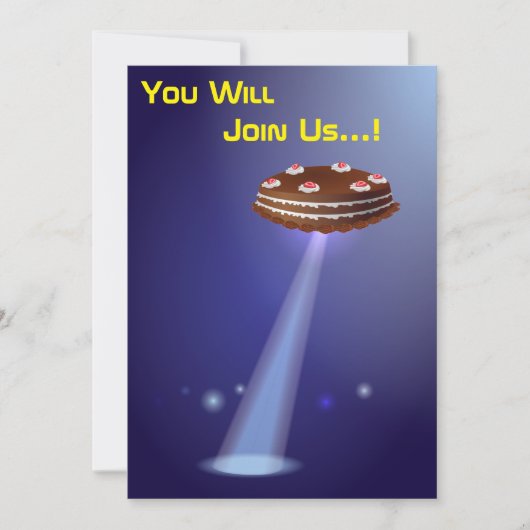 50ste verjaardag 👽 UFO buitenaardse ontvoering Kaart (Voorkant)