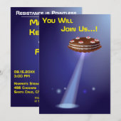 50ste verjaardag 👽 UFO buitenaardse ontvoering Kaart (Voorkant / Achterkant)