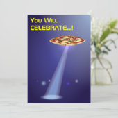 50ste verjaardag 👽 UFO buitenaardse ontvoering Kaart (Staand voorkant)