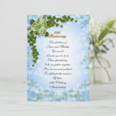 50ste verjaardag uitnodiging Hortensia's en ik (Staand voorkant)