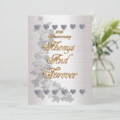 50ste verjaardag uitnodiging Victoriaans Angels (Staand voorkant)