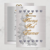 50ste verjaardag uitnodiging Victoriaans Angels (Voorkant / Achterkant)