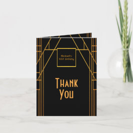 50ste verjaardag van de geboorte van 1920 zwarte f bedankkaart