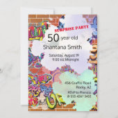 50ste verjaardag van de vrouw 💃 Foxy Lady Portrai Kaart (Achterkant)