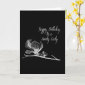 **50ste** VERJAARDAG van een *MOOIE DAME* Kaart (Gele Bloem)