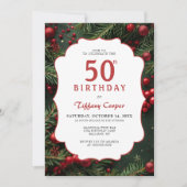 50ste verjaardag van Kerstmis Kaart (Voorkant)