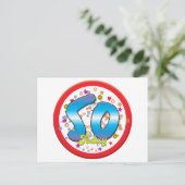 50ste verjaardag vandaag briefkaart (Staand voorkant)