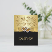 50ste verjaardag Verenigde harten 2 Huwelijk RSVP (Staand voorkant)